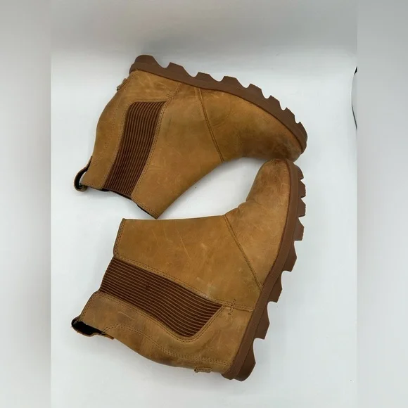 Sorel Joan of Arctic™ Wedge II Chelsea Wedge Platform Bootie Boot Camel brown - Picture 10 of 11